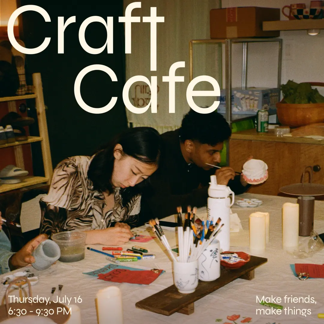 Craft Cafe: Make friends, Make crafts