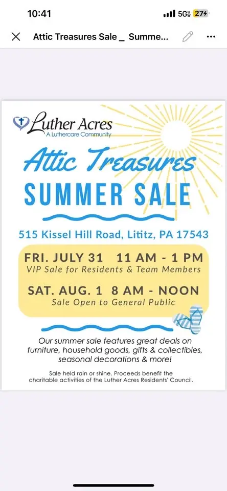 Attic Treasures Summer Sale