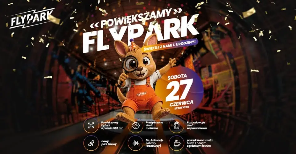 Jeszcze większy FlyPark i 1. urodziny parku rozrywki w Bytomiu!