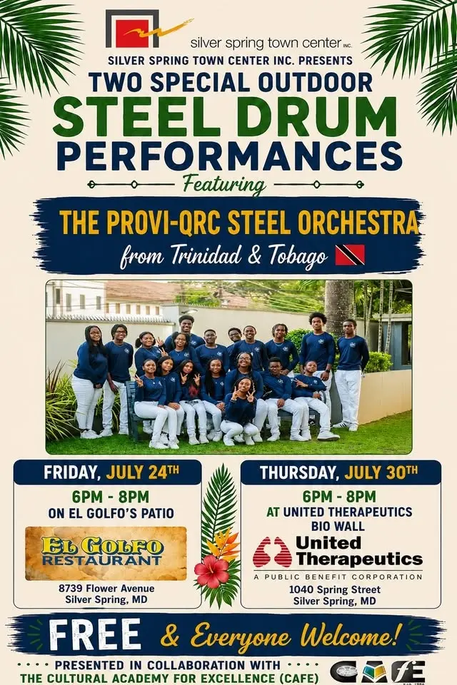 Caribbean Steel Drum Music Under the Stars at El Golfo with the Provi-QRC Steel Orchestra from T&T