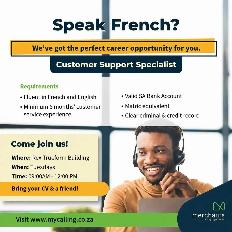 French Speaking Open Day Tuesdays CPT