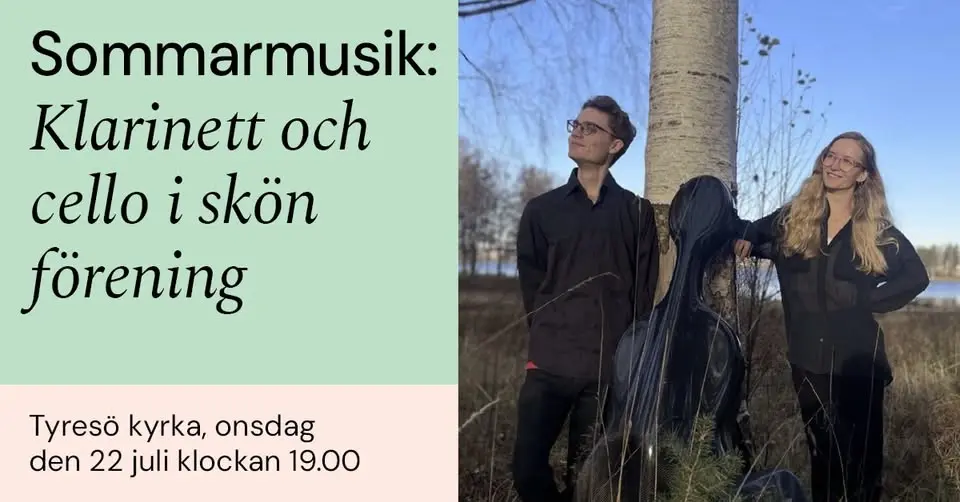 Sommarmusik: Klarinett och cello i skön förening 🎶