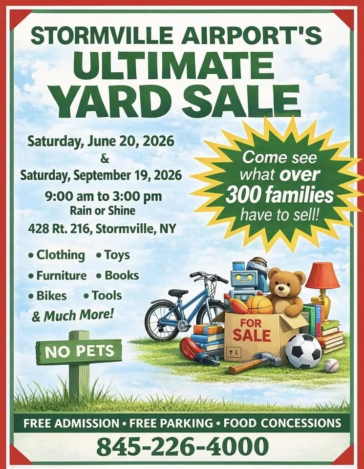 Stormville Airport’s Ultimate Yard Sale