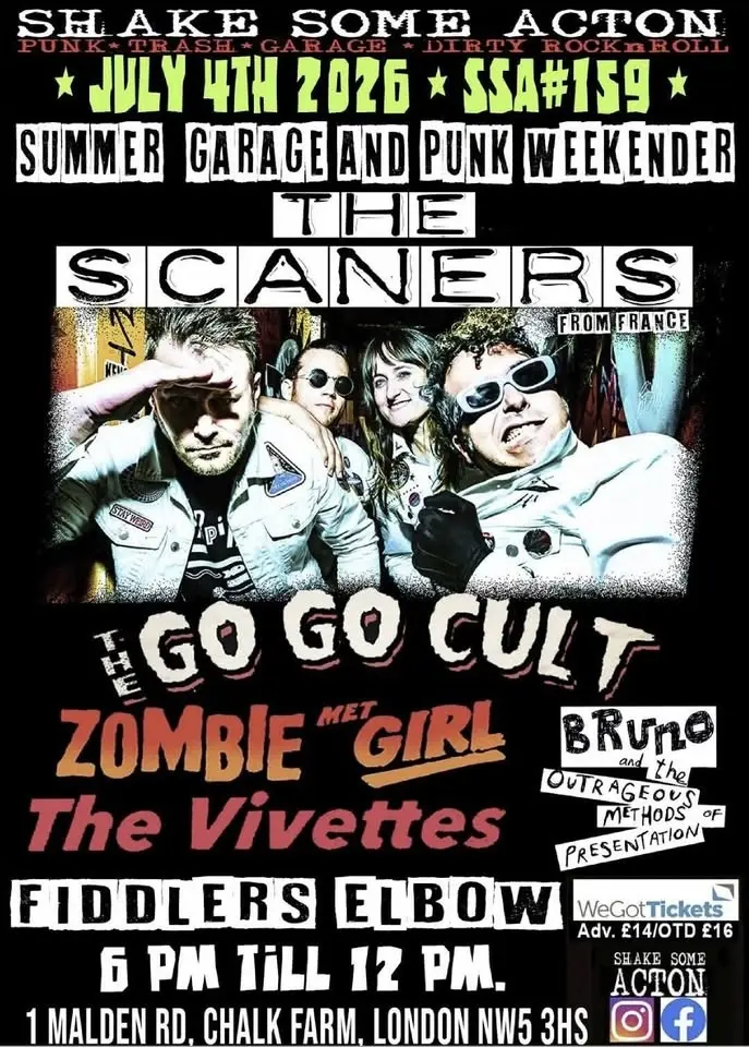 SHAKE SOME ACTON #159.THE SCANERS,GO GO CULT,ZOMBIE MET GIRL,BRUNO AND HIS ,THE VIVETTES