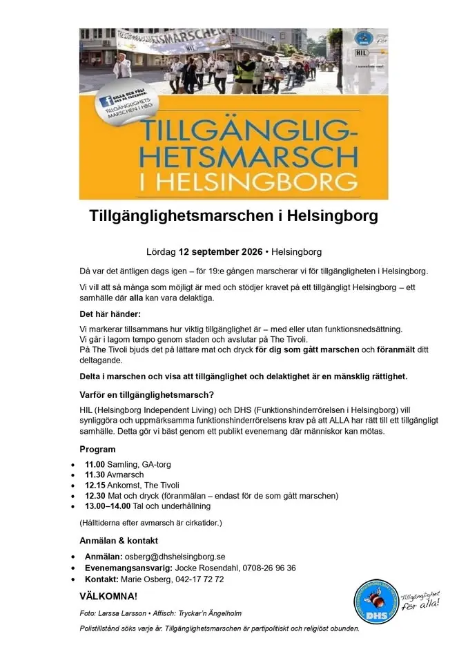 Tillgänglighetsmarschen i Helsingborg 2026