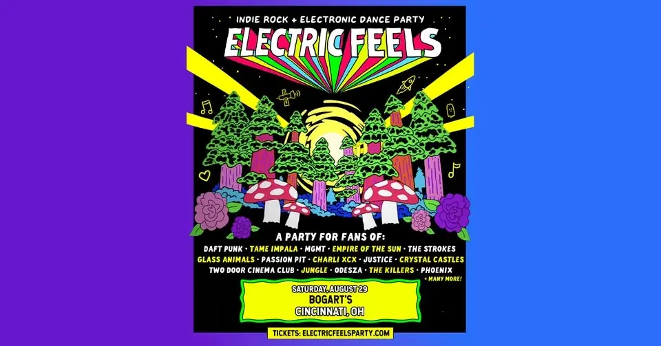 Electric Feels: Indie Rock + Electronic Dance Party (18+ with VALID ID