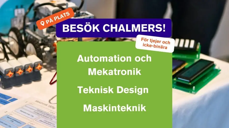 Automation och Mekatronik 300hp, Teknisk Design 180/300hp och Maskinteknik 180/300hp