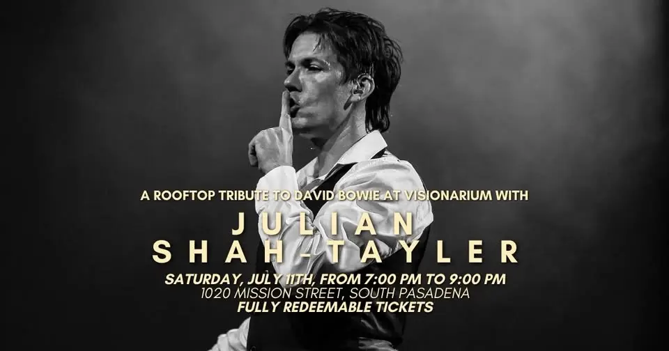 🎤 A Rooftop Tribute to David Bowie at Visionarium with Julian Shah-Tayler 🎤