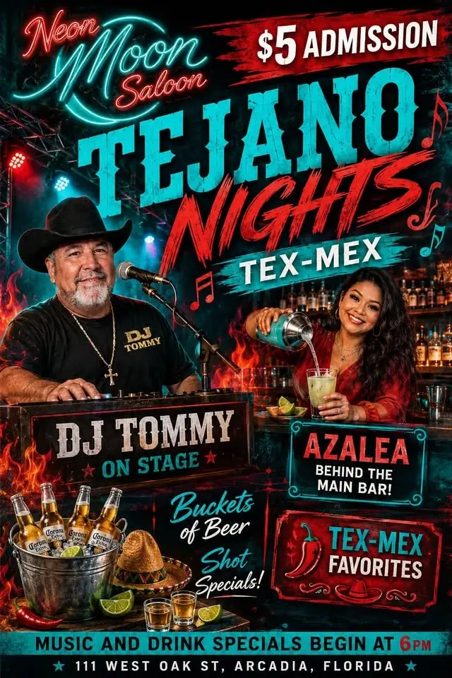 Latin Night!!! Azalea Mendoza behind the bar & DJ Tommy!!!