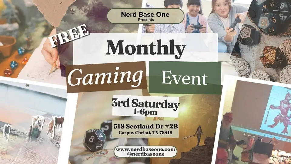 Monthly Gaming Event - 3rd Saturdays