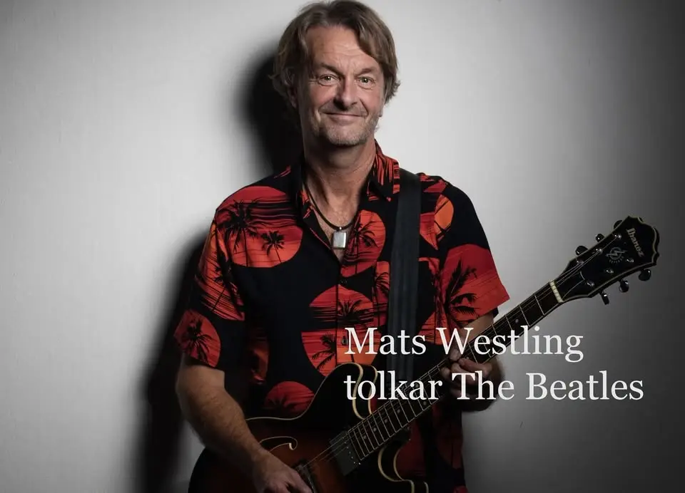 Mats Westling tolkar the Beatles. Simrishamn, Hotel Svea 7 augusti