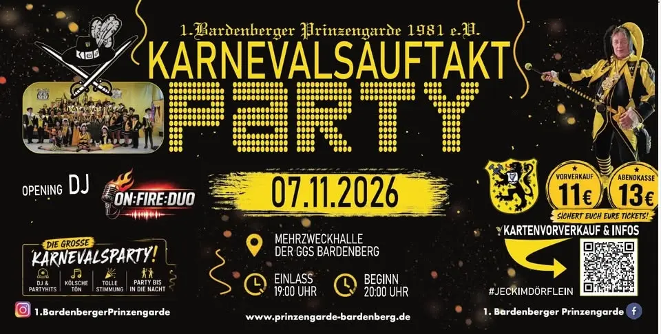 Karnevalsauftakt-Party