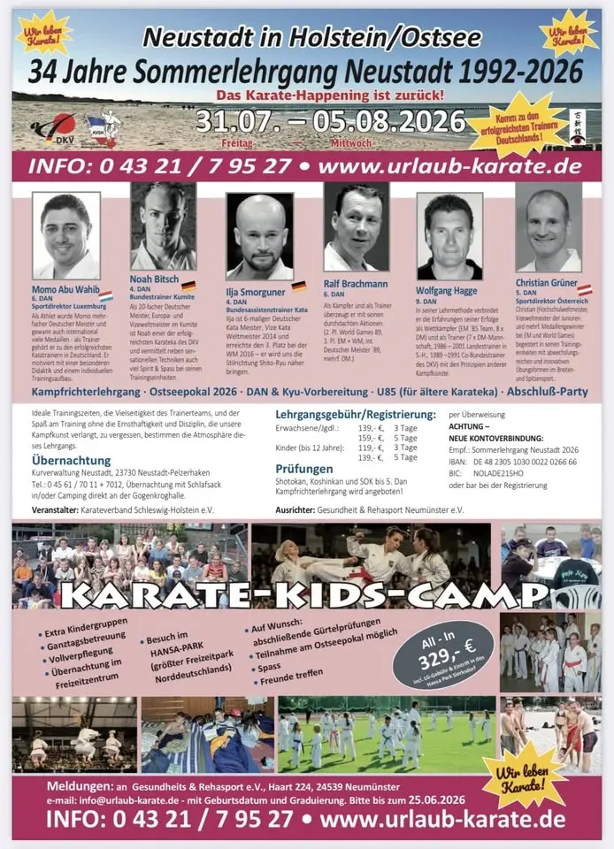 34 Jahre Karate Sommerlehrgang Neustadt