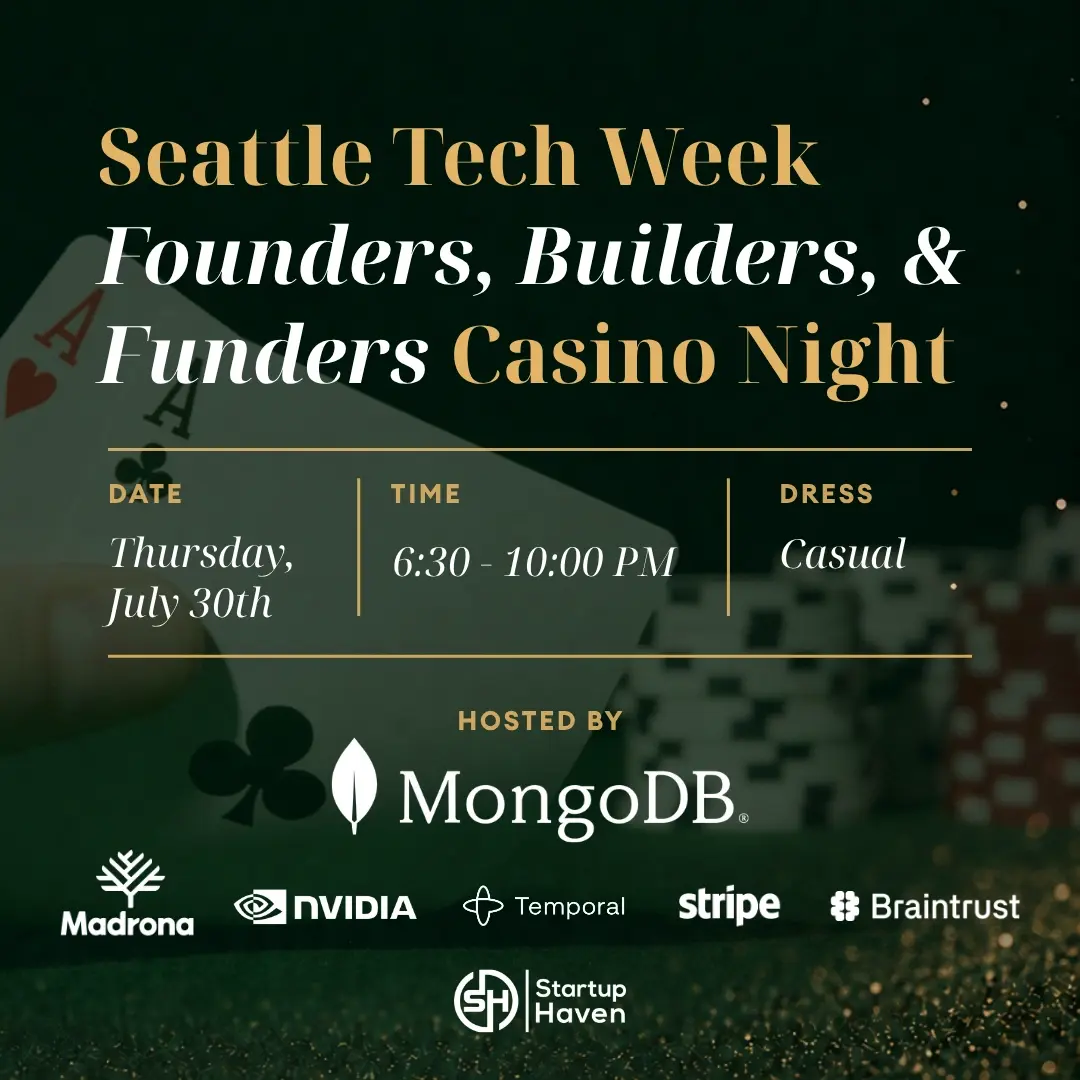 Seattle Tech Week: MongoDB's Casino Night with Madrona, NVIDIA, Temporal, Stripe for Startups, and Braintrust