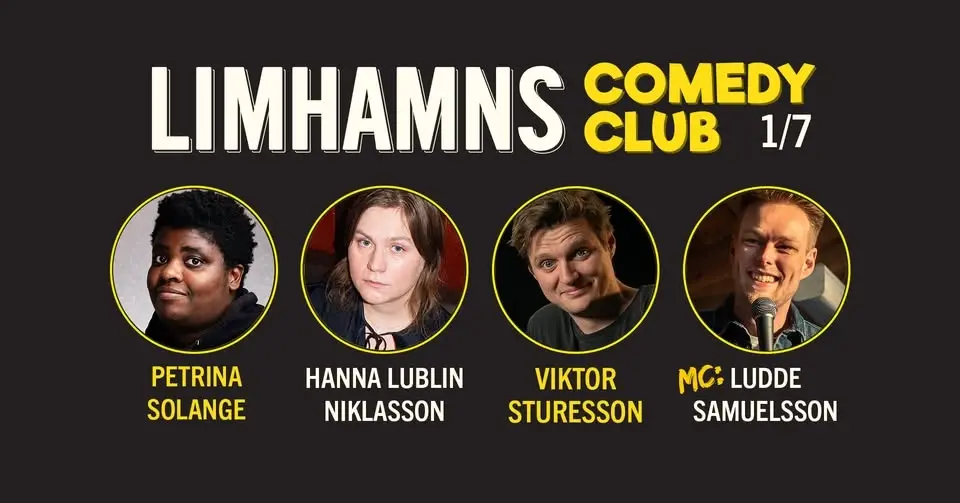 Limhamns Comedy Club: Petrina Solange + Hanna Lublin Niklasson + Viktor Sturesson + Ludde Samuelsson