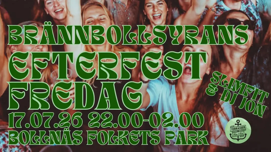 Efterfest Brännbollsyran fredag