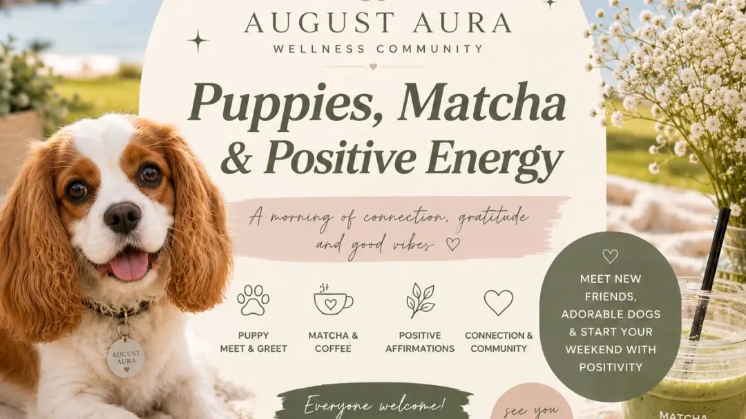 🐾 Puppies, Matcha & Positive Energy ✨