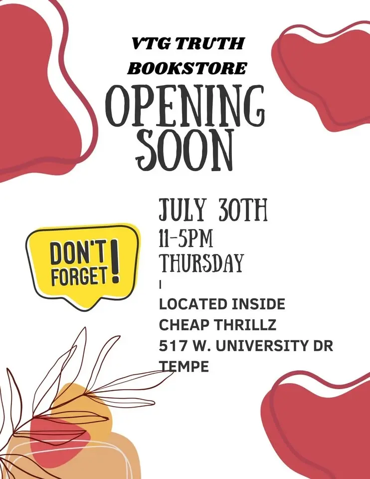 Grand Opening of VTG. Truth Bookstore at Cheap Thrillz