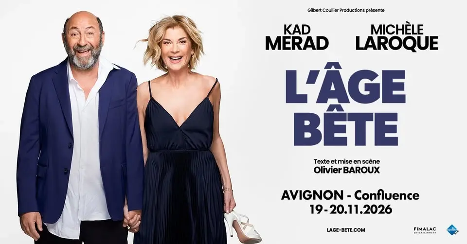 MICHÈLE LAROQUE & KAD MERAD | L'ÂGE BÊTE | AVIGNON, Confluence Spectacles | 19.11.2026