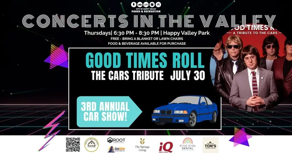 Good Times Roll (A Cars Tribute)-Concerts in the Valley