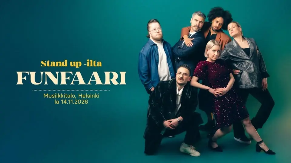 Stand up -ilta Funfaari Helsingin Musiikkitalossa