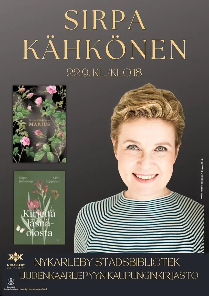 Sirpa Kähkönen- Författarkväll/Kirjailijailta