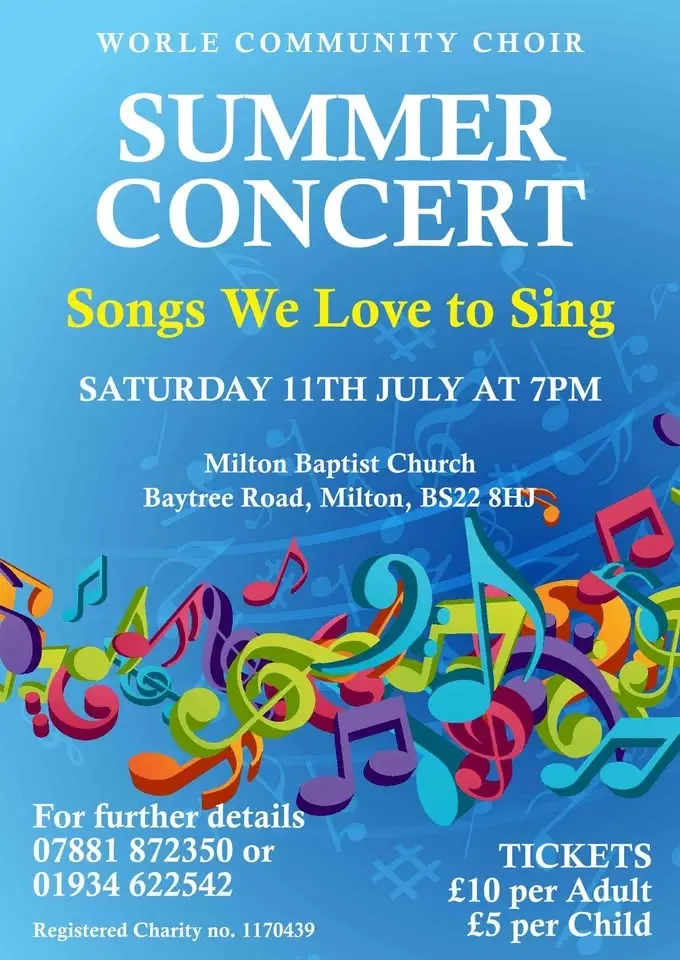 Worle Community Choir Summer Concert 2026