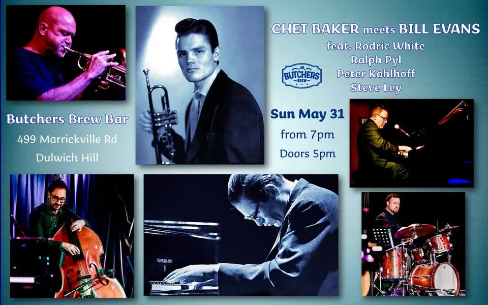 CHET BAKER MEETS BILL EVANS: THE RODRIC WHITE QUARTET feat. RALPH PYL - LIVE AT BUTCHERS BREW BAR!