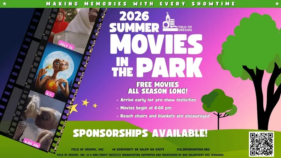Field of Dreams 2026 FREE Summer Movies in the Park - E.T.