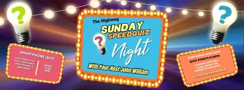 The Highway Sunday SpeedQuiz Night 