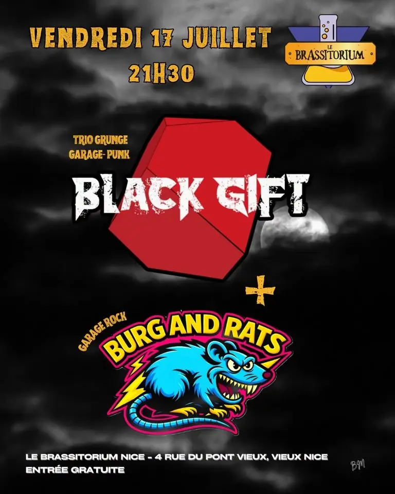 LE BRASSITORIUM NICE // BLACK GIFT + BURG AND RATS