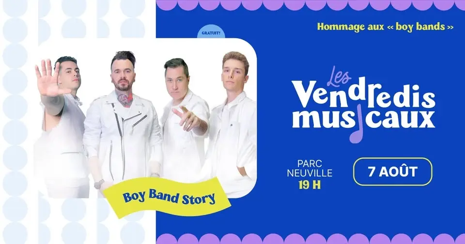 Vendredis musicaux 2026 - Boy Band Story