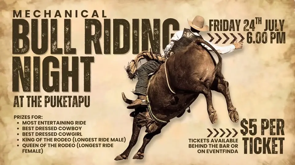 Mechanical Bull Riding Night