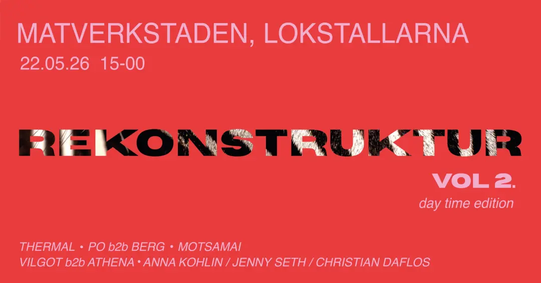 Welcome to rekonstruktur vol.2.