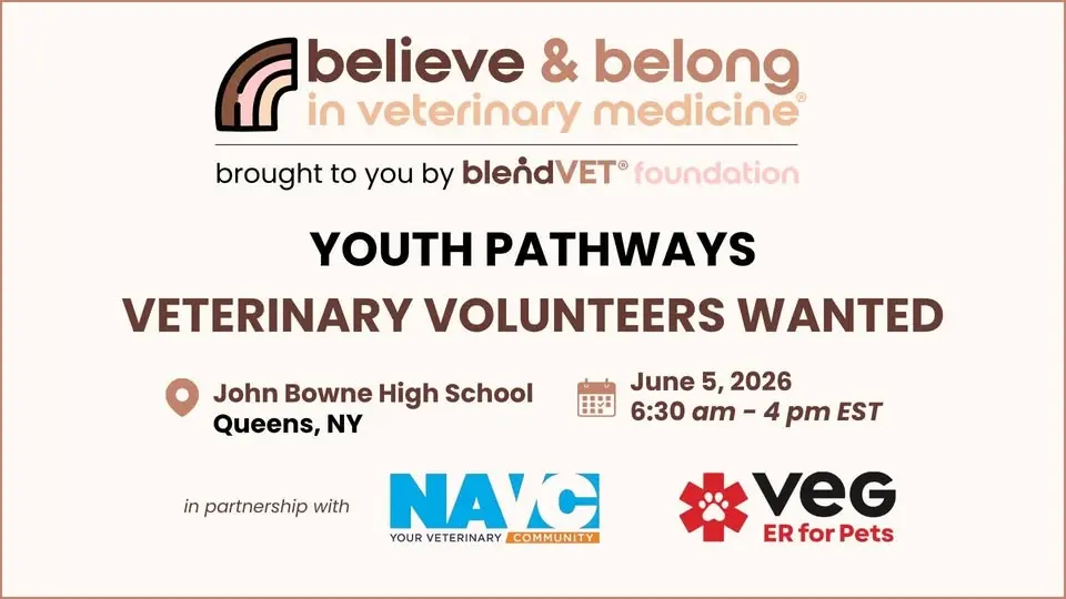 believe & belong in veterinary medicine® Youth Pathways: Queens, NY