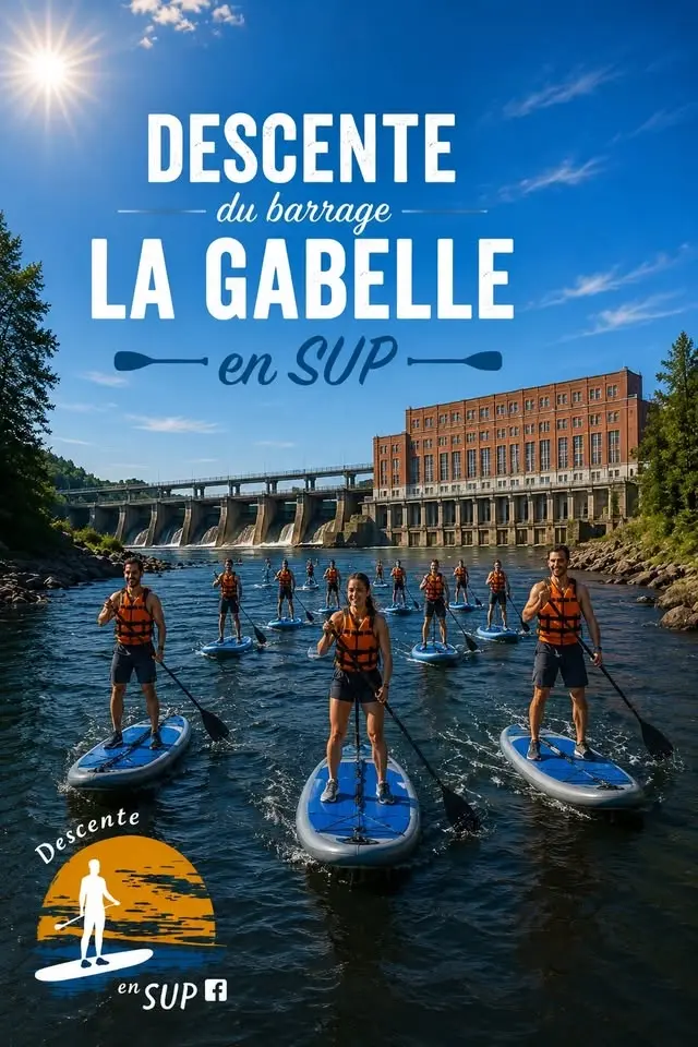 Descente du barrage 𝙇𝙖 𝙂𝙖𝙗𝙚𝙡𝙡𝙚 𝑒𝑛 𝑆𝑈𝑃 🏄🏼