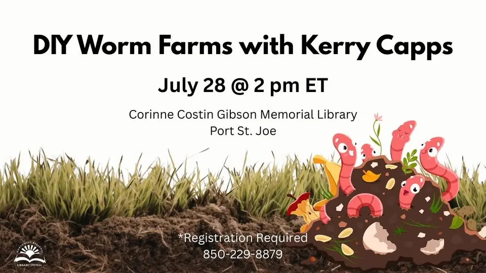 DIY Worm Farms for Small Space Composting with Kerry Capps (Ages 6+ with caregiver)