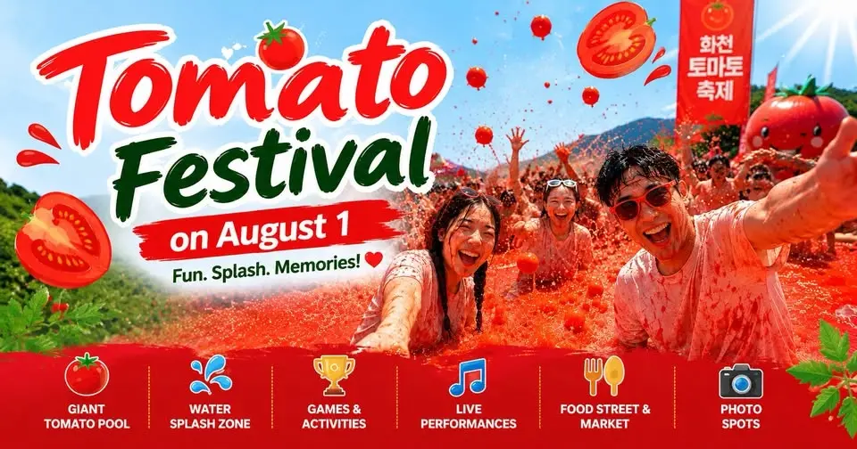 🍅💦Hwacheon Tomato Festival Day Trip & Summer Water Fun!🍅