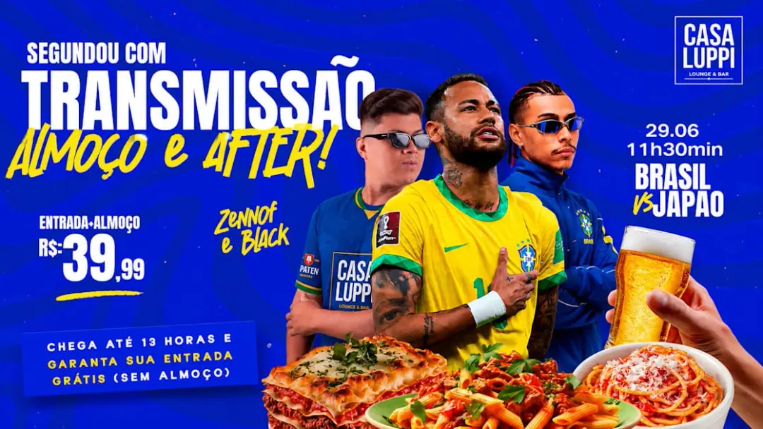 Transmissão Com Almoço E After Da Copa - 29/06
