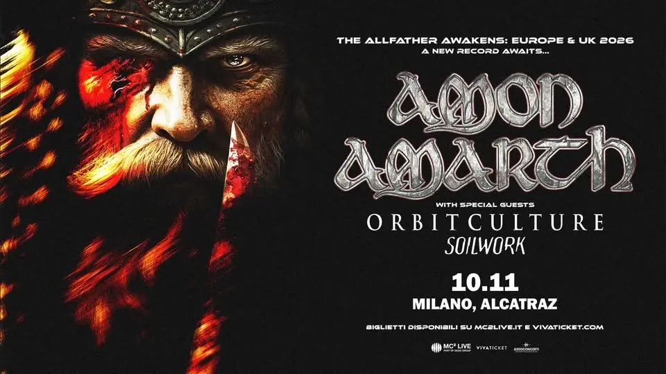 Amon Amarth - The Allfather Awakens: Europe & UK 2026 | Milano, Alcatraz