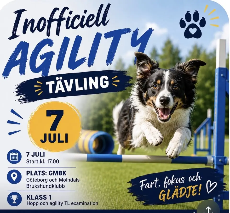 KlasKalas! Inoff agilitytävling TL examinering