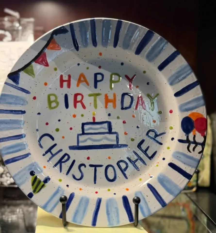 Create a Stoneware Birthday Plate