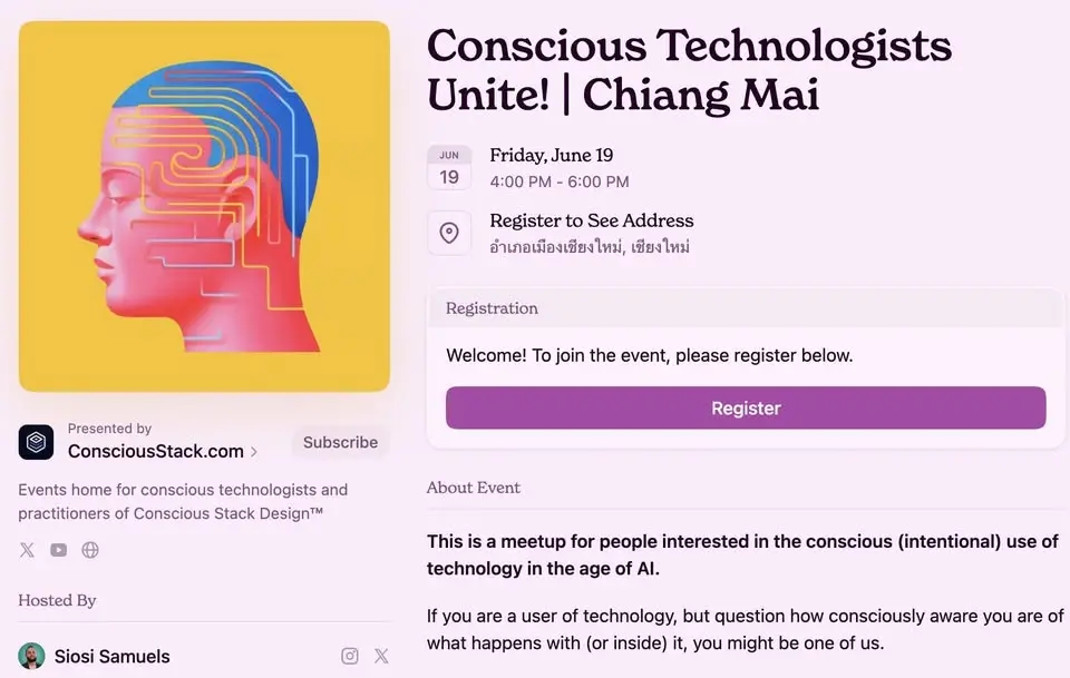 Conscious Technologists Meetup #6