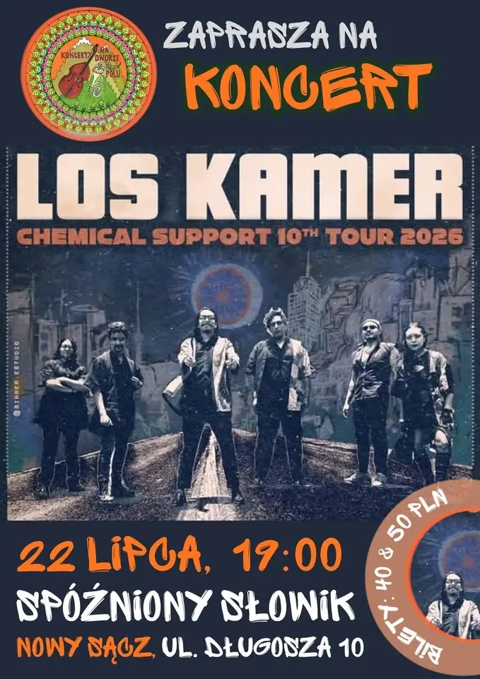 Los Kamer (Mexico) na polu w spóźnionym słowiku w Sączu