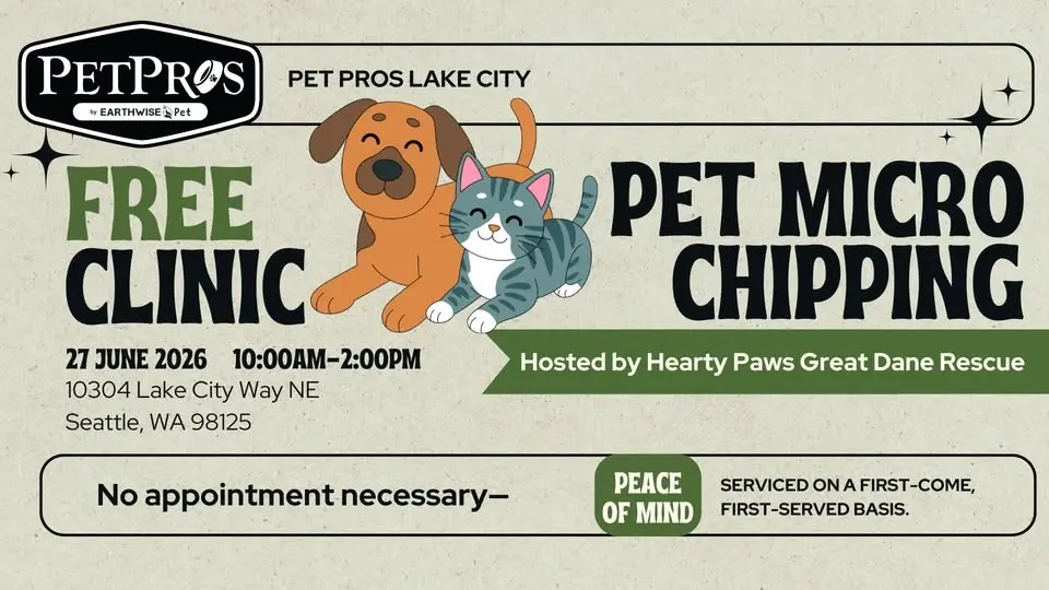 FREE Community Microchipping Clinic! ๐พ