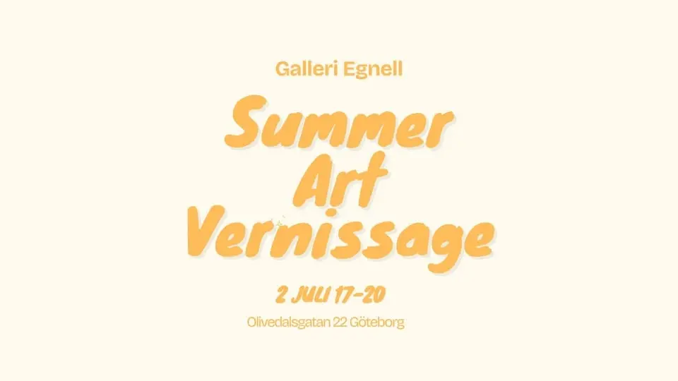 Summer Art Vernissage Galleri Egnell 2 juli