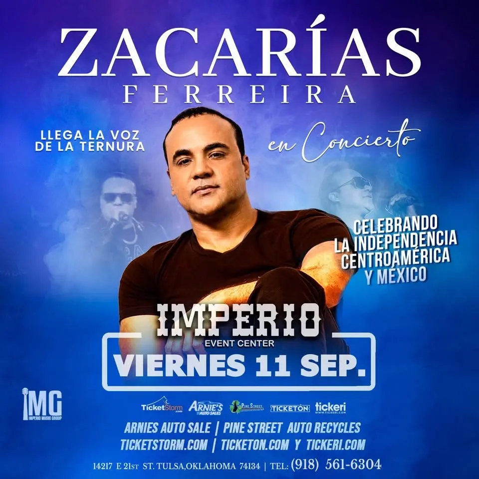 VIERNES 11 DE SEPTIEMBRE ❤️ ZACARIAS FERREIRA😍 EN IMPERIO‼️
