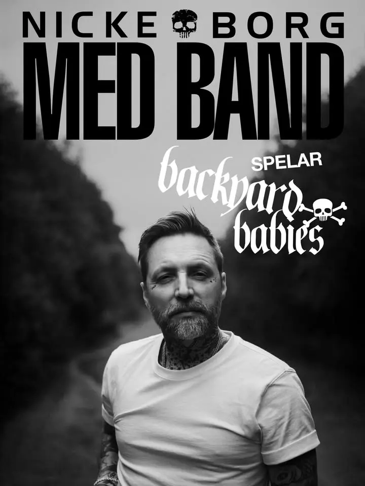 Nicke Borg lirar Backyard Babies på Palatset