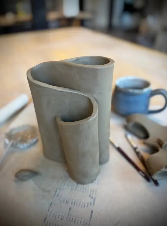 Ribbon Vase Clay Workshop
