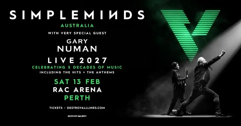 Simple Minds // Perth // V Australian Tour // with Gary Numan // RAC Arena LIC AA